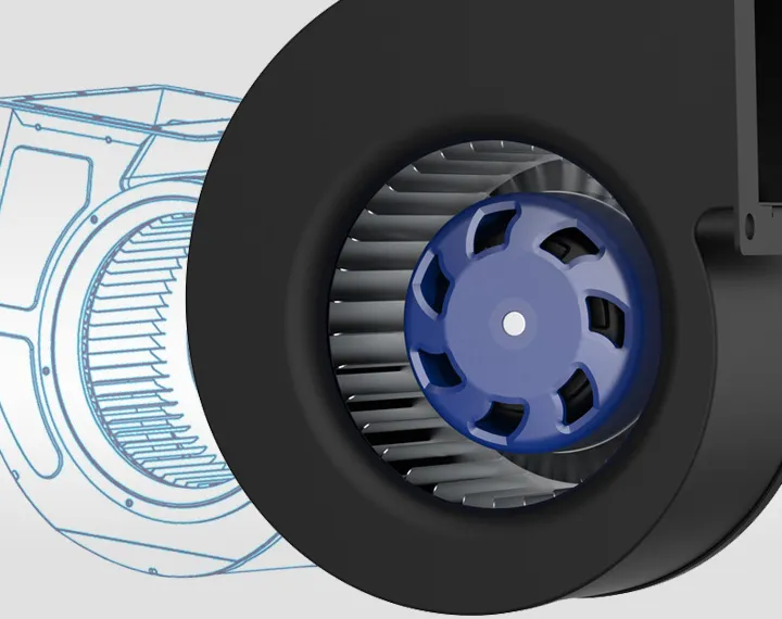 Eigenschaften von EC-Vorwärts gebogenen Zentrifugal ventilatoren