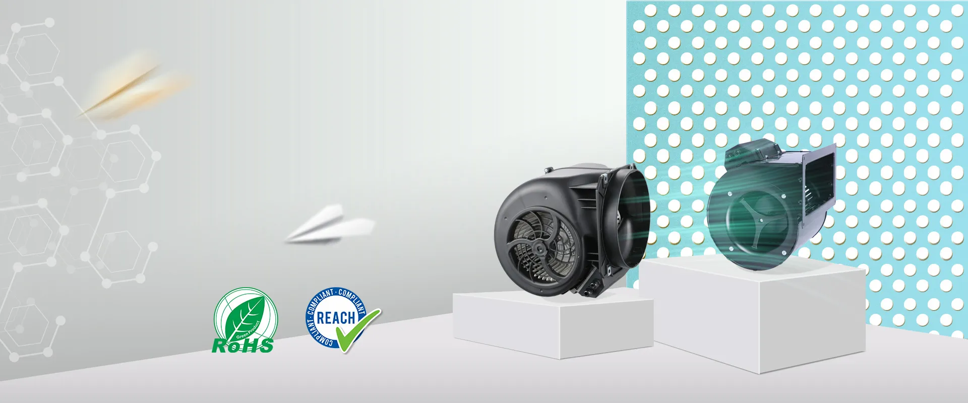 Vorwärts gebogene Zentrifugal ventilatoren